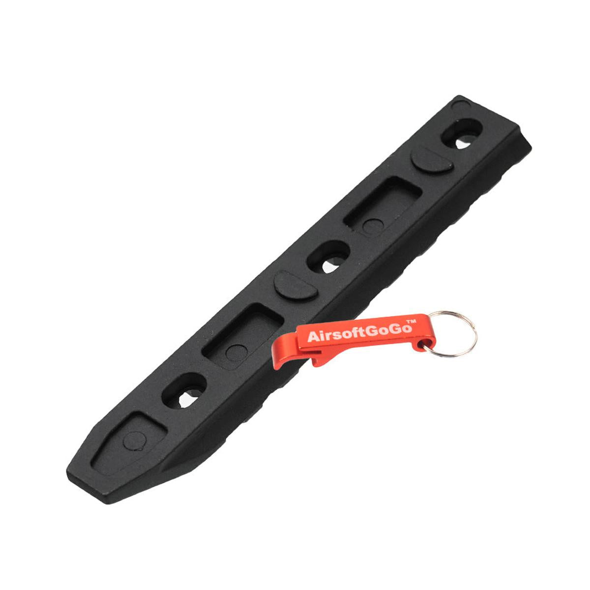 Key-Modハンドガード用APS製114mm KeyMod レイル (黒)-AIRSOFT GOGO エアガン・サバゲー用品通販