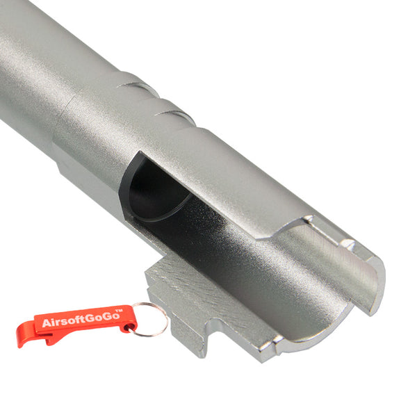 11mm positive screw aluminum outer barrel for Marui Hicapa (silver)