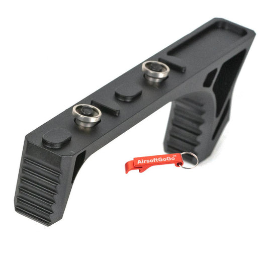 キーモッドハンドガード用115mm アングルドフォアグリップ (ブラック)-AIRSOFT GOGO エアガン・サバゲー用品通販