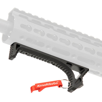 キーモッドハンドガード用 Jing Gong115mm アングルドフォアグリップ (ブラック)-AIRSOFT GOGO エアガン・サバゲー用品通販