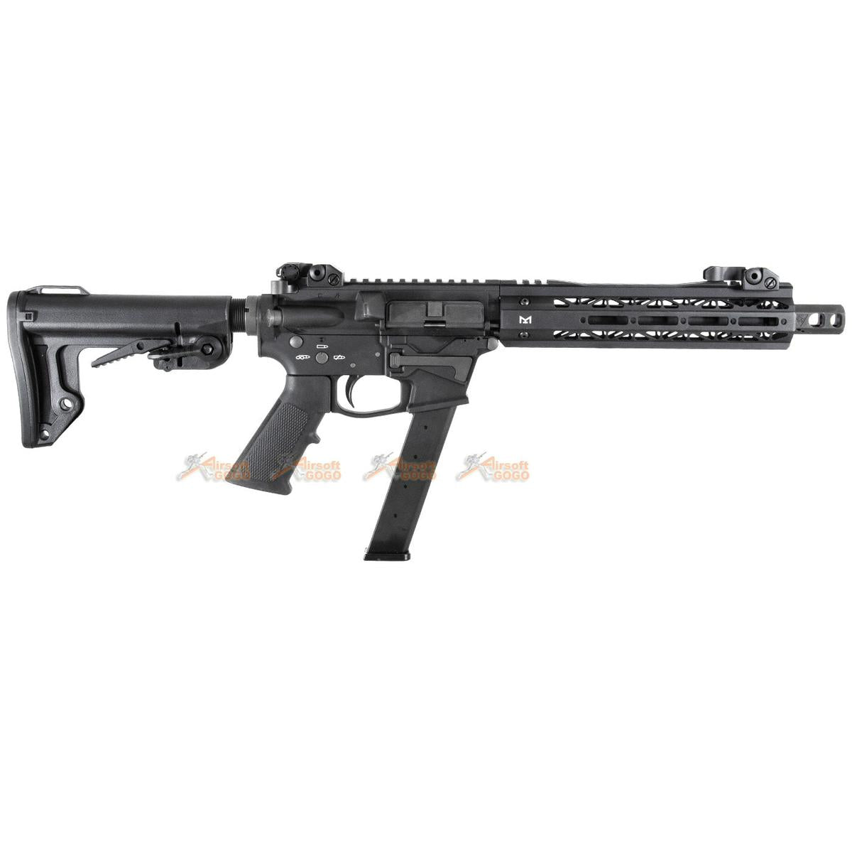 King Arms TWS 9mm カービン ガスブローバックライフル (ブラック)-AIRSOFT GOGO エアガン・サバゲー用品通販