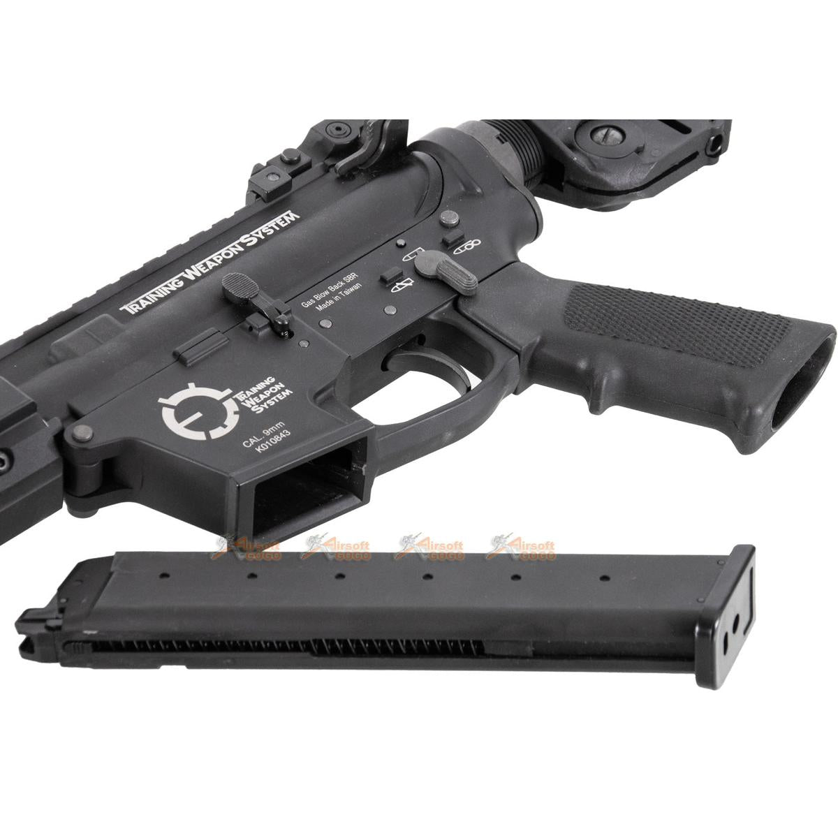 King Arms TWS 9mm カービン ガスブローバックライフル (ブラック)-AIRSOFT GOGO エアガン・サバゲー用品通販