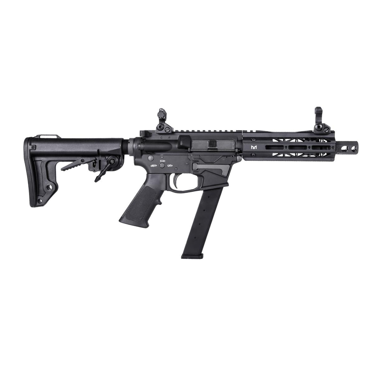 King Arms TWS 9mm SBR ガスブローバックライフル (ブラック)-AIRSOFT GOGO エアガン・サバゲー用品通販