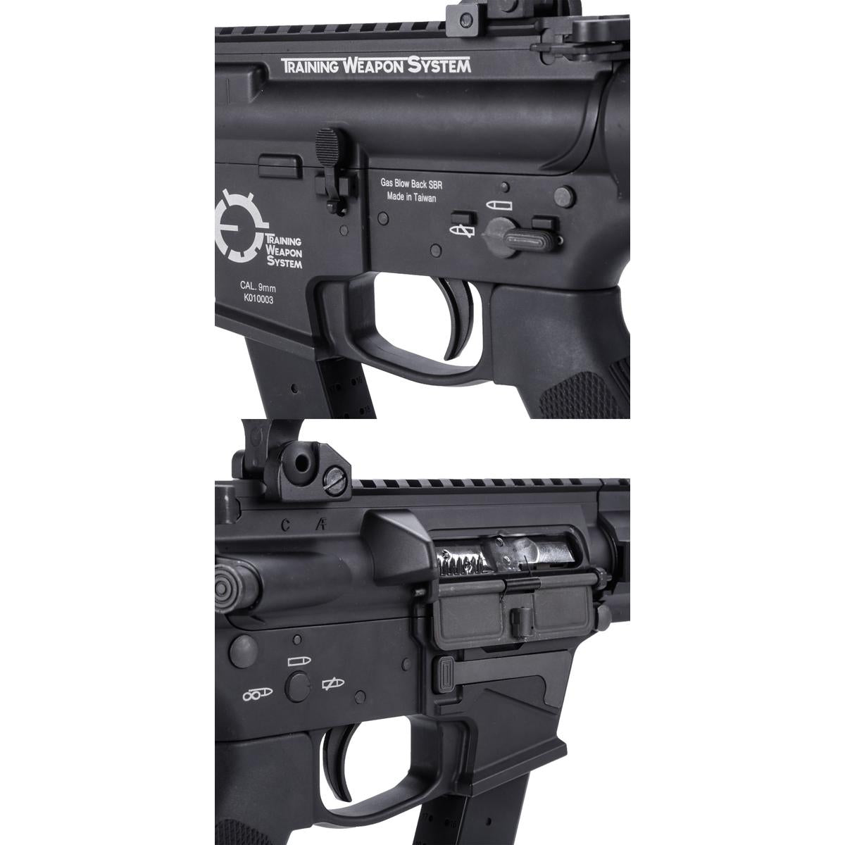 King Arms TWS 9mm SBR ガスブローバックライフル (ブラック)-AIRSOFT GOGO エアガン・サバゲー用品通販