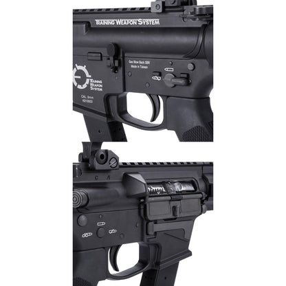 King Arms TWS 9mm SBR ガスブローバックライフル (ブラック)-AIRSOFT GOGO エアガン・サバゲー用品通販