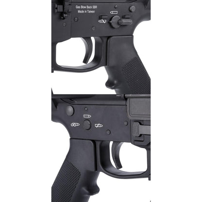 King Arms TWS 9mm SBR ガスブローバックライフル (ブラック)-AIRSOFT GOGO エアガン・サバゲー用品通販