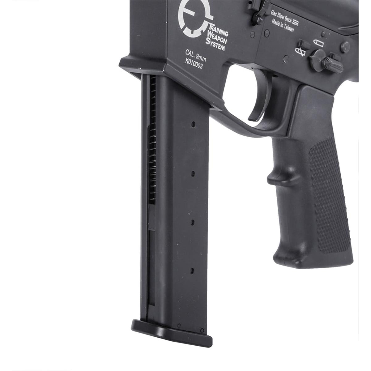 King Arms TWS 9mm SBR ガスブローバックライフル (ブラック)-AIRSOFT GOGO エアガン・サバゲー用品通販