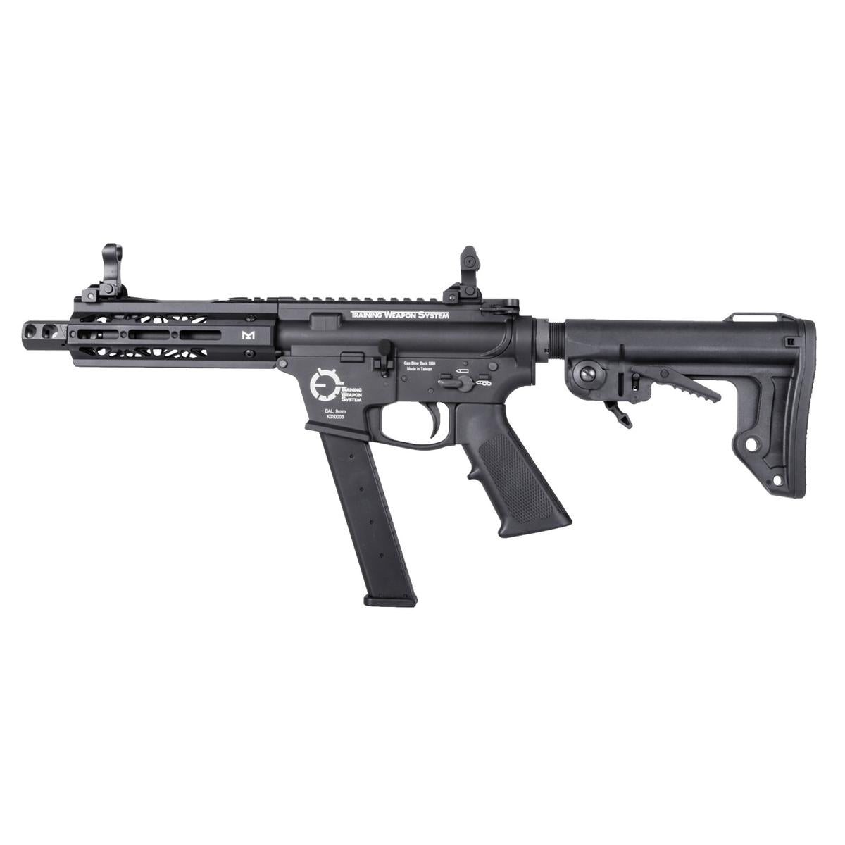 King Arms TWS 9mm SBR ガスブローバックライフル (ブラック)-AIRSOFT GOGO エアガン・サバゲー用品通販