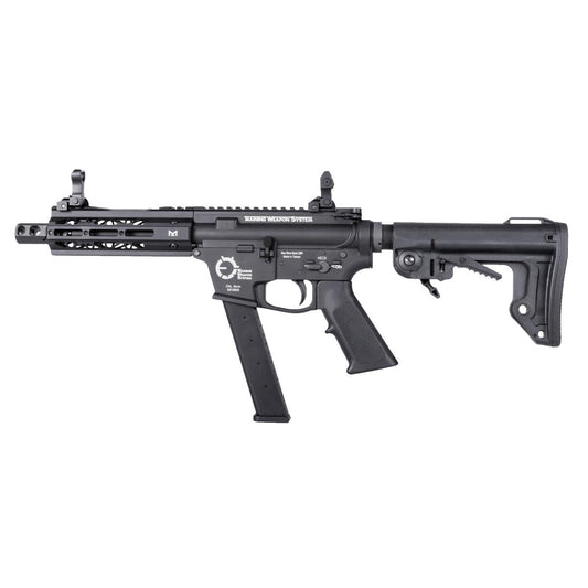 King Arms TWS 9mm SBR ガスブローバックライフル (ブラック)-AIRSOFT GOGO エアガン・サバゲー用品通販