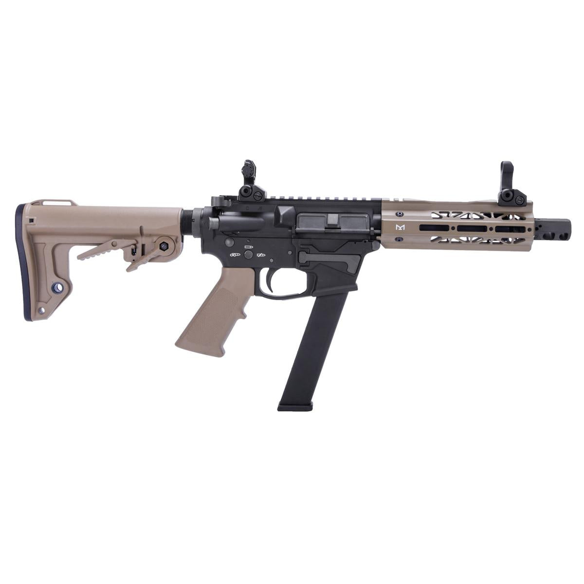 King Arms TWS 9mm SBR ガスブローバックライフル (ダークアース)-AIRSOFT GOGO エアガン・サバゲー用品通販