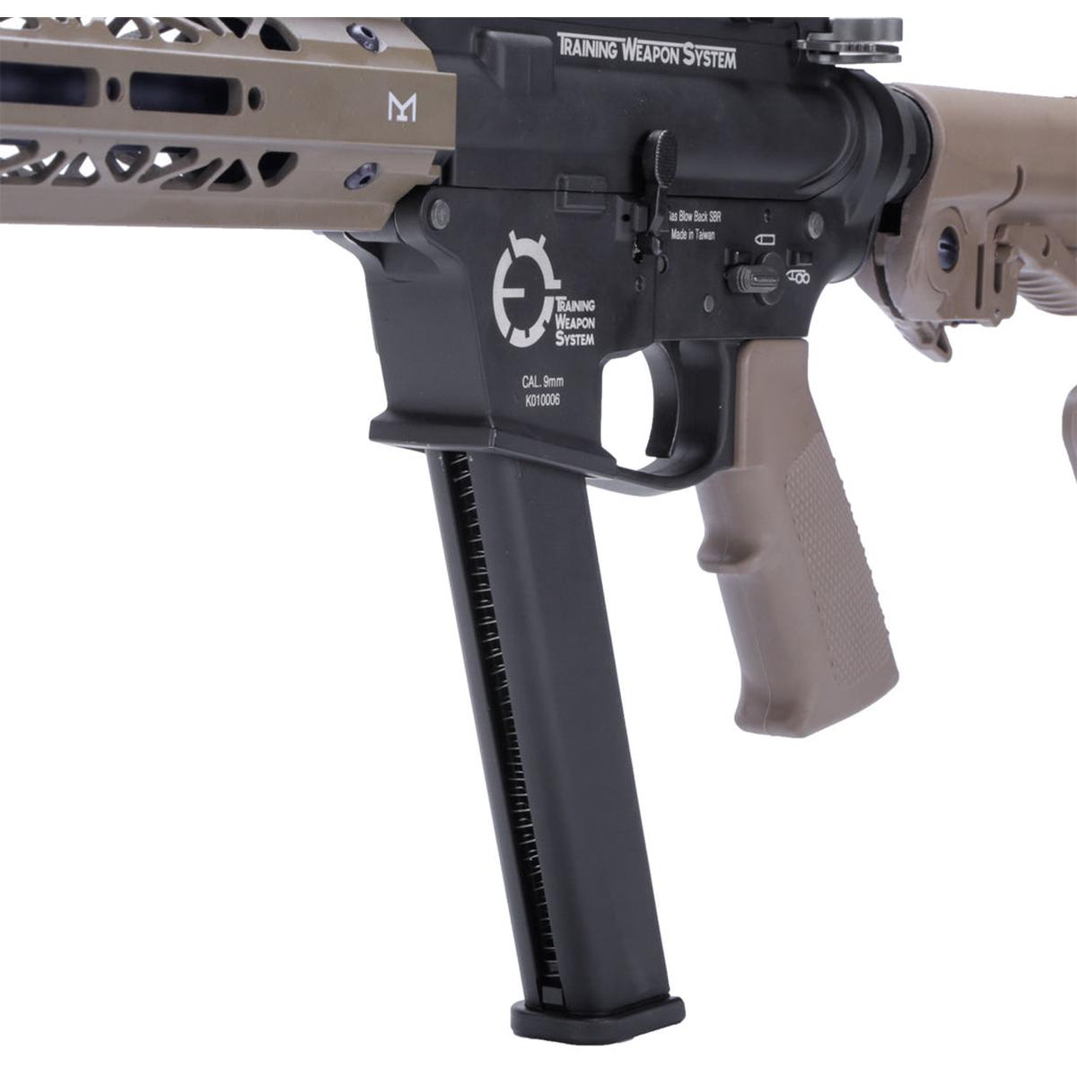 King Arms TWS 9mm SBR ガスブローバックライフル (ダークアース)-AIRSOFT GOGO エアガン・サバゲー用品通販