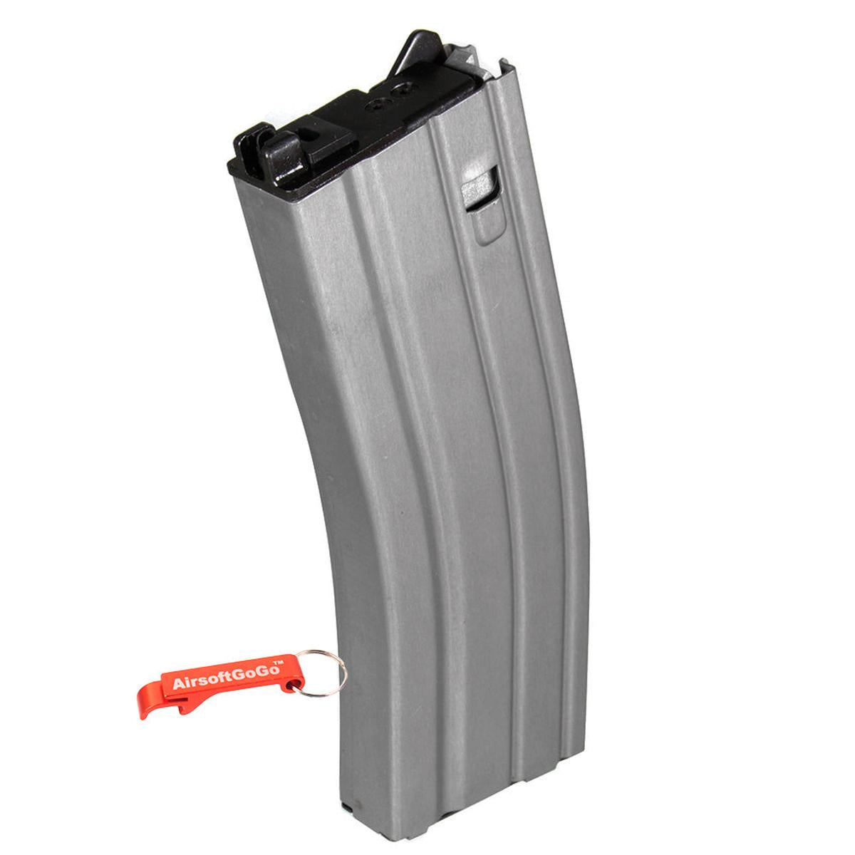 King Arms / Western Arms / CAA M4に対応 40連 ガスマガジン (グレー)-AIRSOFT GOGO エアガン・サバゲー用品通販