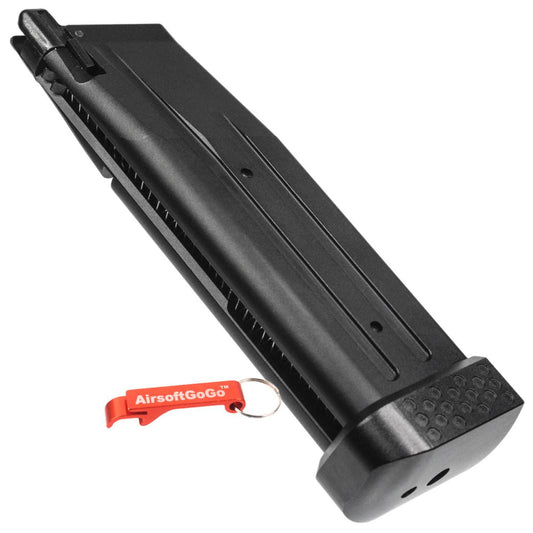 KJ ・ WE ・ 東京マルイ ハイキャパ5.1 ・ IPSCプレイヤー用ウルトラライト アルミマガジン （黒, 165g）-AIRSOFT GOGO エアガン・サバゲー用品通販