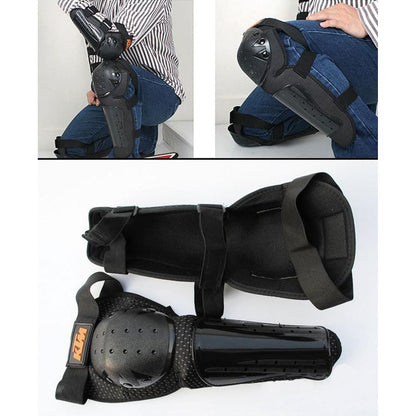 KTM プロテクター ４点セット膝&肘用 転倒防護 バイク スケーボー スケート スノボー スポーツ 膝当て-AIRSOFT GOGO エアガン・サバゲー用品通販