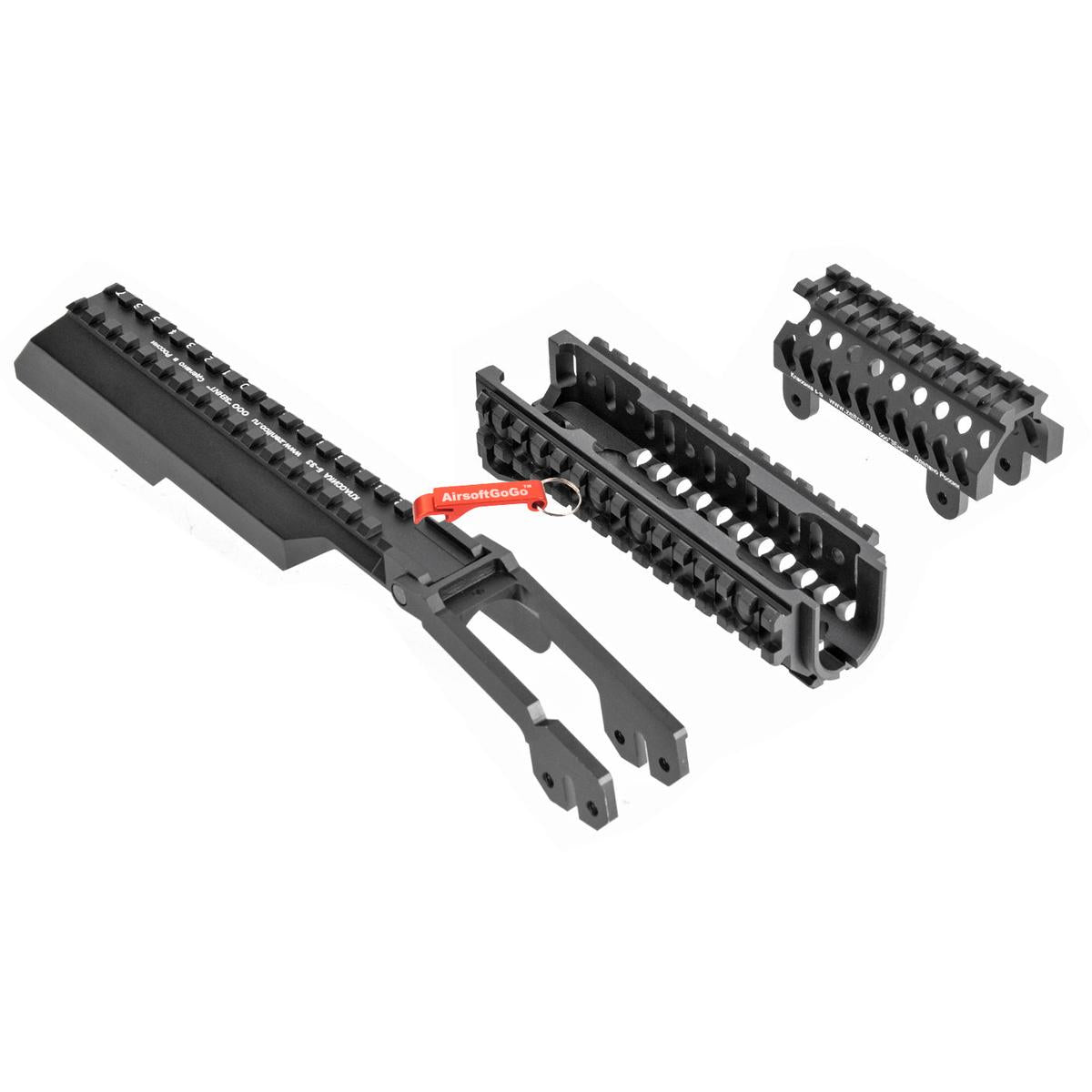 LCT / GHK AKシリーズ用 アルミ ハンドガードセット (ブラック)-AIRSOFT GOGO エアガン・サバゲー用品通販