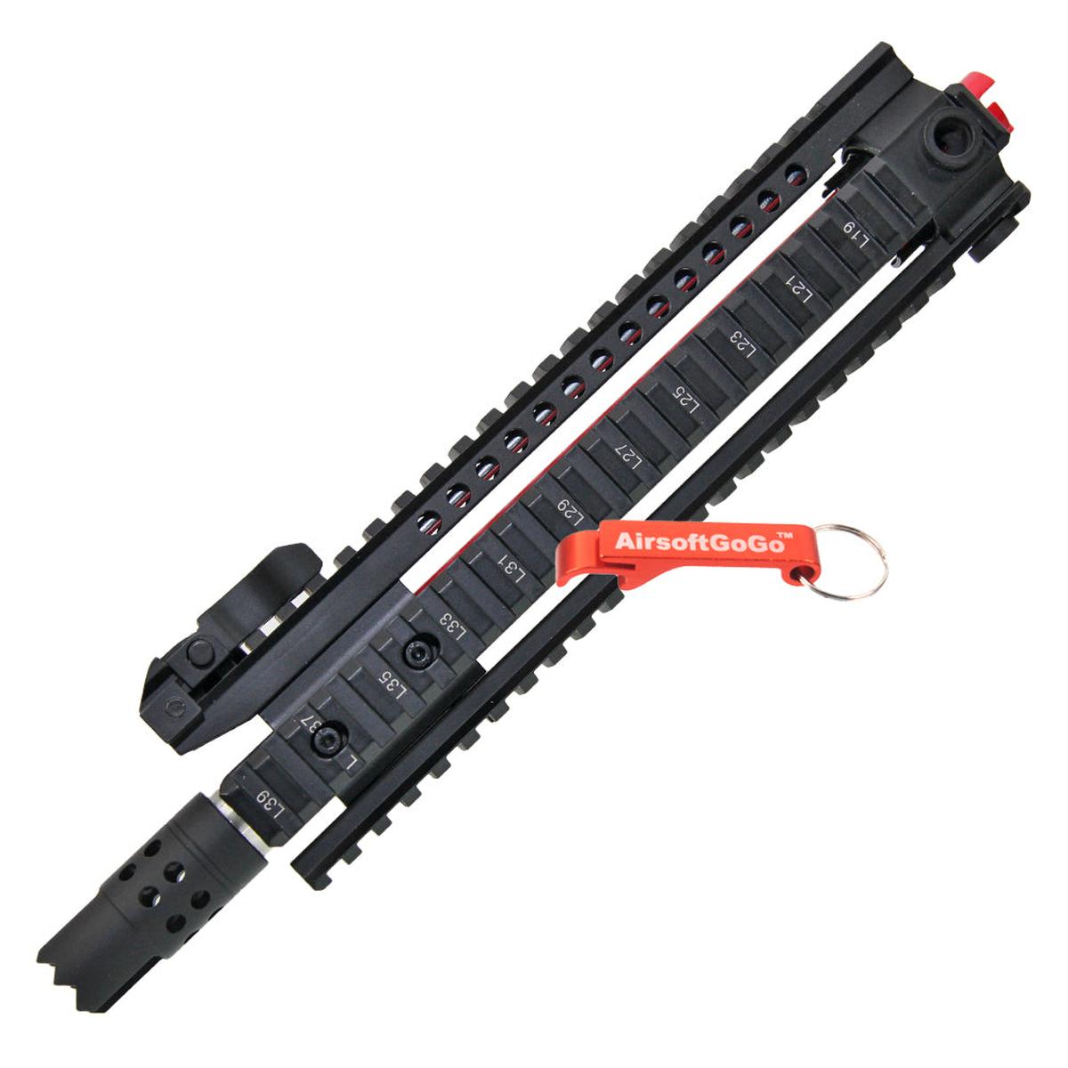 M4 M16 M4A1電動ガン用 E&C 10インチ RAS RIS ハンドガード ・フロントキットセット (赤)-AIRSOFT GOGO エアガン・サバゲー用品通販