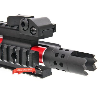 M4 M16 M4A1電動ガン用 E&C 10インチ RAS RIS ハンドガード ・フロントキットセット (赤)-AIRSOFT GOGO エアガン・サバゲー用品通販