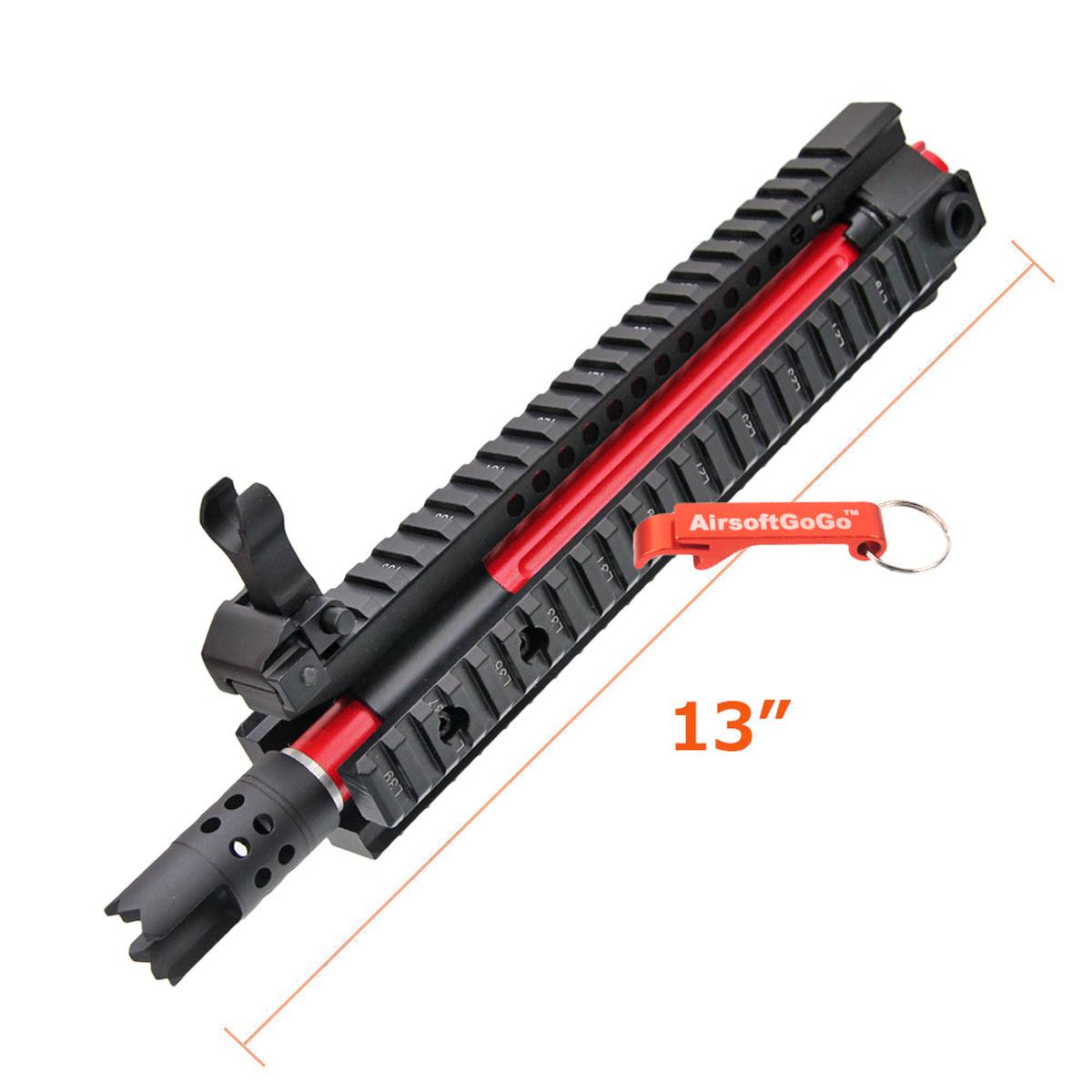 M4 M16 M4A1電動ガン用 E&C 10インチ RAS RIS ハンドガード ・フロントキットセット (赤)-AIRSOFT GOGO エアガン・サバゲー用品通販