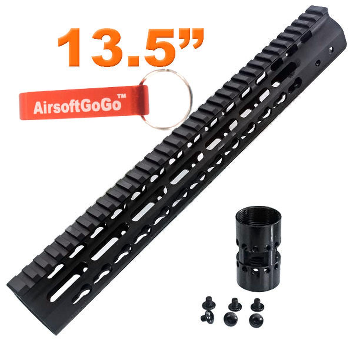 M4 M16 SR16 SR25 マルイ G&P CA 電動ガン用CNC アルミニウム 13.5"Keymodレールハンドガード-AIRSOFT GOGO エアガン・サバゲー用品通販