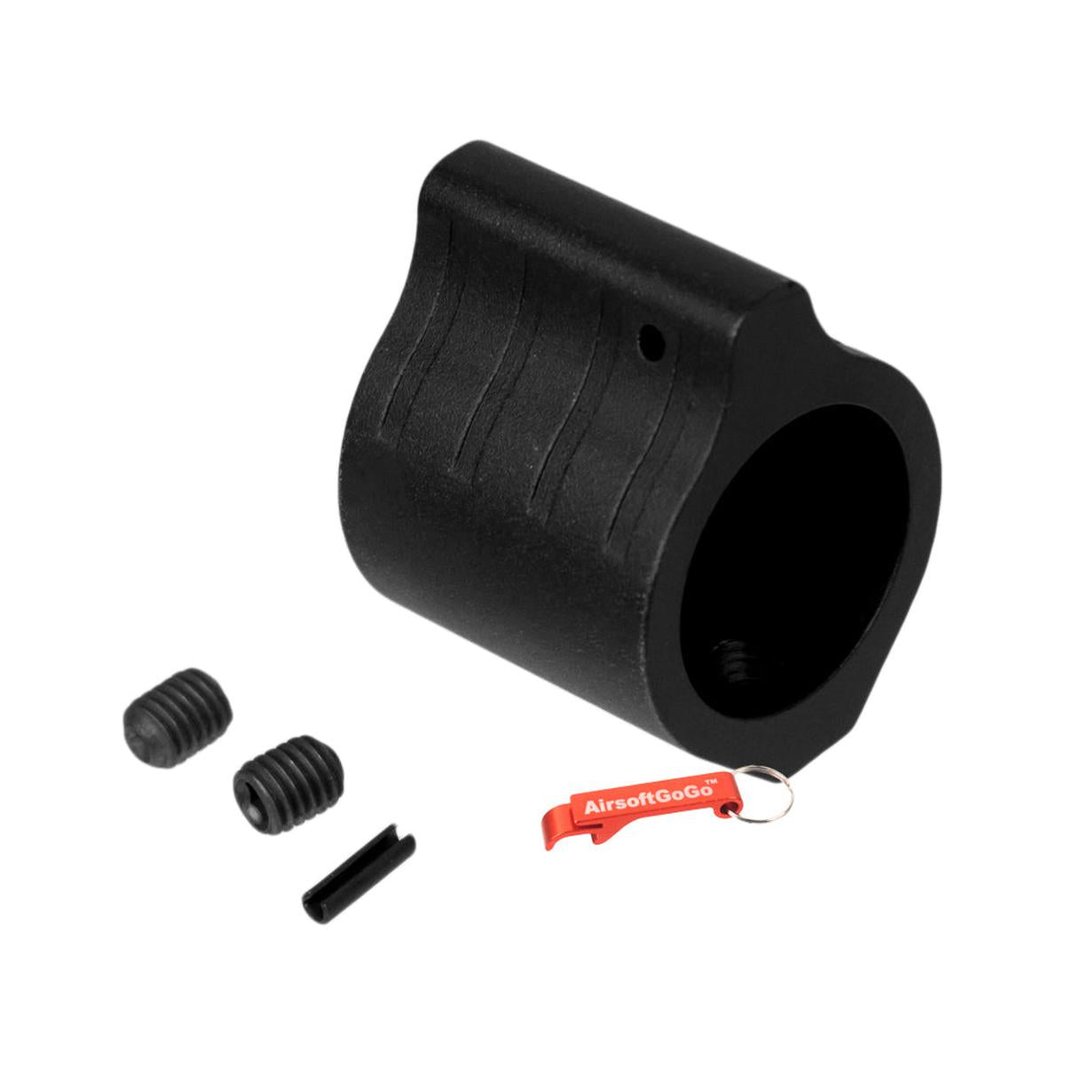 M4 / M16電動ガン用ロープロファイル ガスブロック (黒)-AIRSOFT GOGO エアガン・サバゲー用品通販