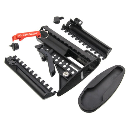 M4 / M16用E&C MODクレーンストック (黒）-AIRSOFT GOGO エアガン・サバゲー用品通販