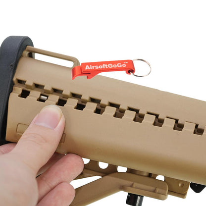 M4 / M16用ストックパイプ ・ MODクレーンストック セット (ダークアース色）-AIRSOFT GOGO エアガン・サバゲー用品通販