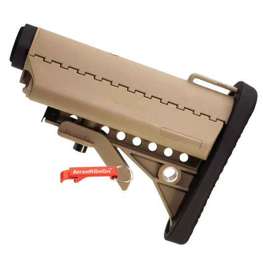 M4 / M16用ストックパイプ ・ MODクレーンストック セット (ダークアース色）-AIRSOFT GOGO エアガン・サバゲー用品通販