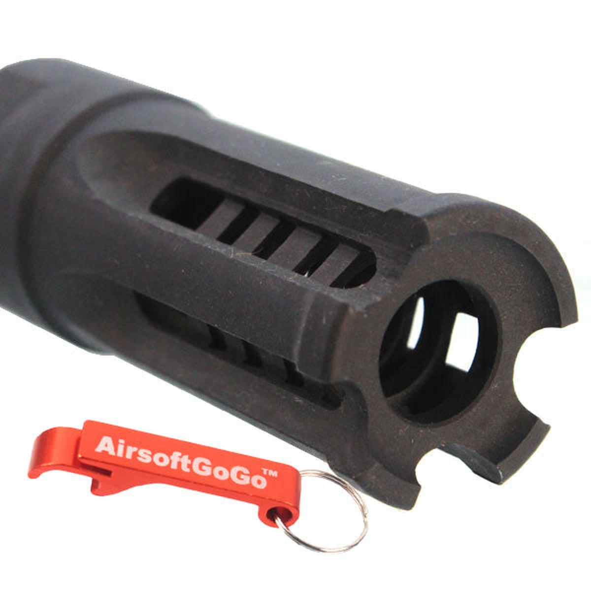 M4 SR16 SR25 HK416 SCAR M4 シリーズ 電動ガン用フラッシュハイダー 14mm逆ネジ-AIRSOFT GOGO エアガン・サバゲー用品通販