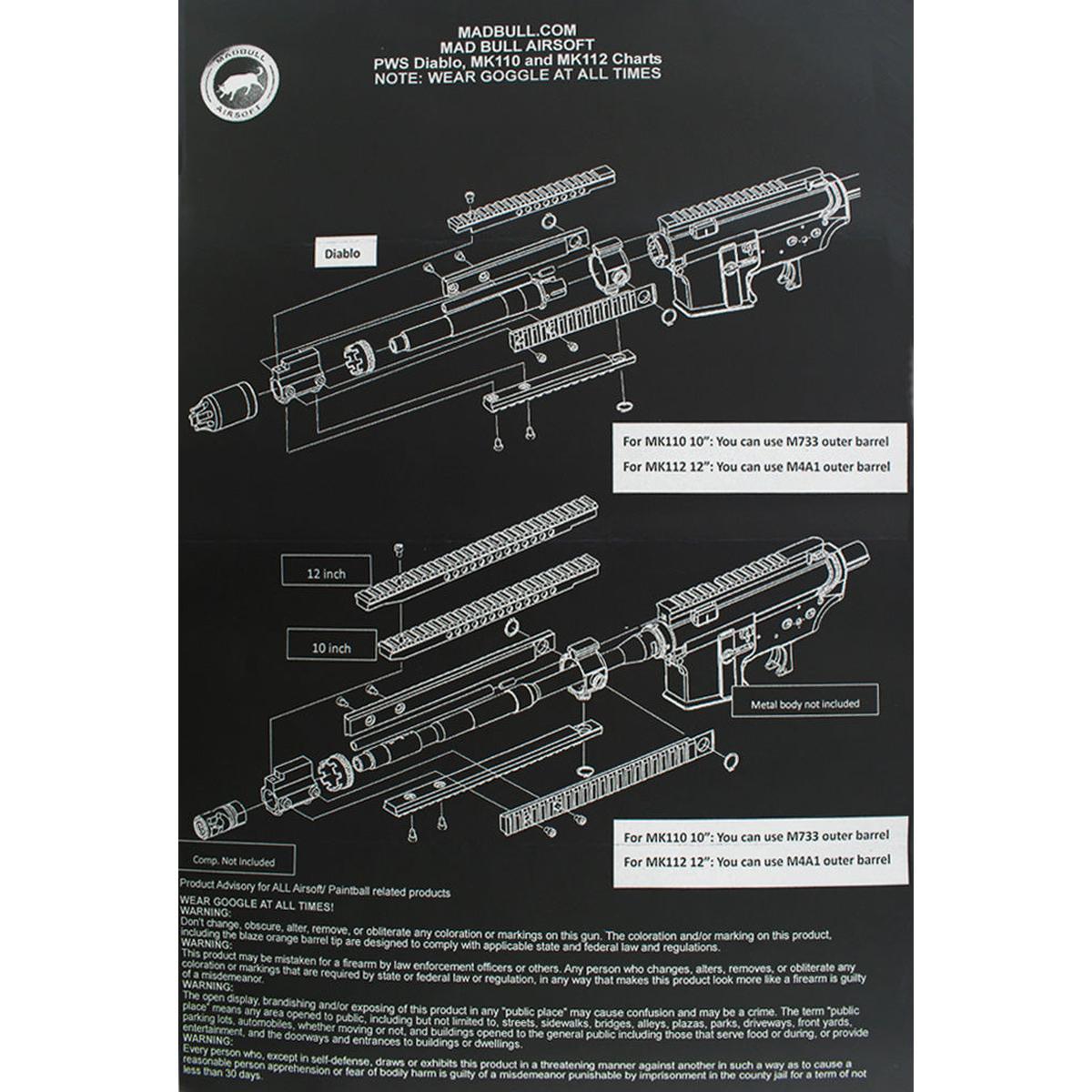 M4電動ガン用PWS MK112 レイルハンドガード（タン）-AIRSOFT GOGO エアガン・サバゲー用品通販