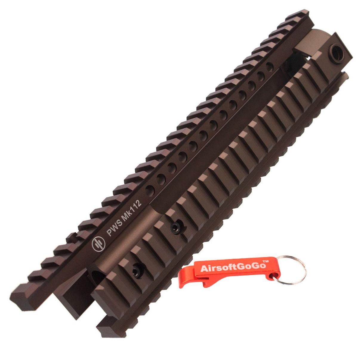 M4電動ガン用PWS MK112 レイルハンドガード（タン）-AIRSOFT GOGO エアガン・サバゲー用品通販