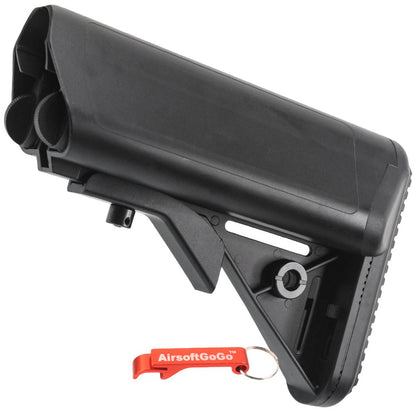 M4用クレーンストック (黒)-AIRSOFT GOGO エアガン・サバゲー用品通販