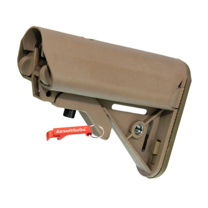 M4/M16電動ガン用クレーンストック (コヨーテブラウン)-AIRSOFT GOGO エアガン・サバゲー用品通販