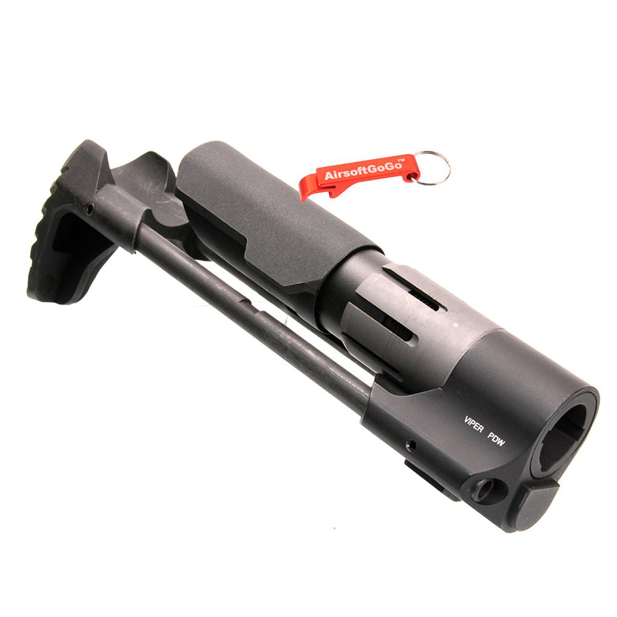 M4/M16電動ガン用 Strike Industries VIPER タイプ PDW ストック (ブラック)-AIRSOFT GOGO エアガン・サバゲー用品通販