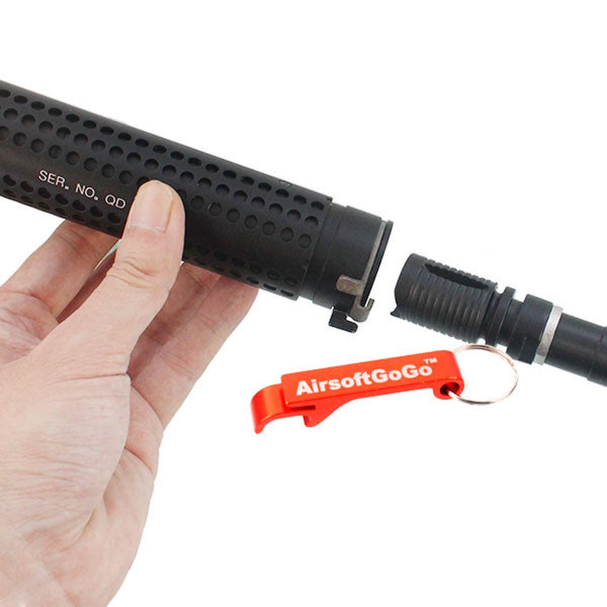 M4シリーズ (M028)用CYMA Knights KACタイプ170mm QDサプレッサー-AIRSOFT GOGO エアガン・サバゲー用品通販
