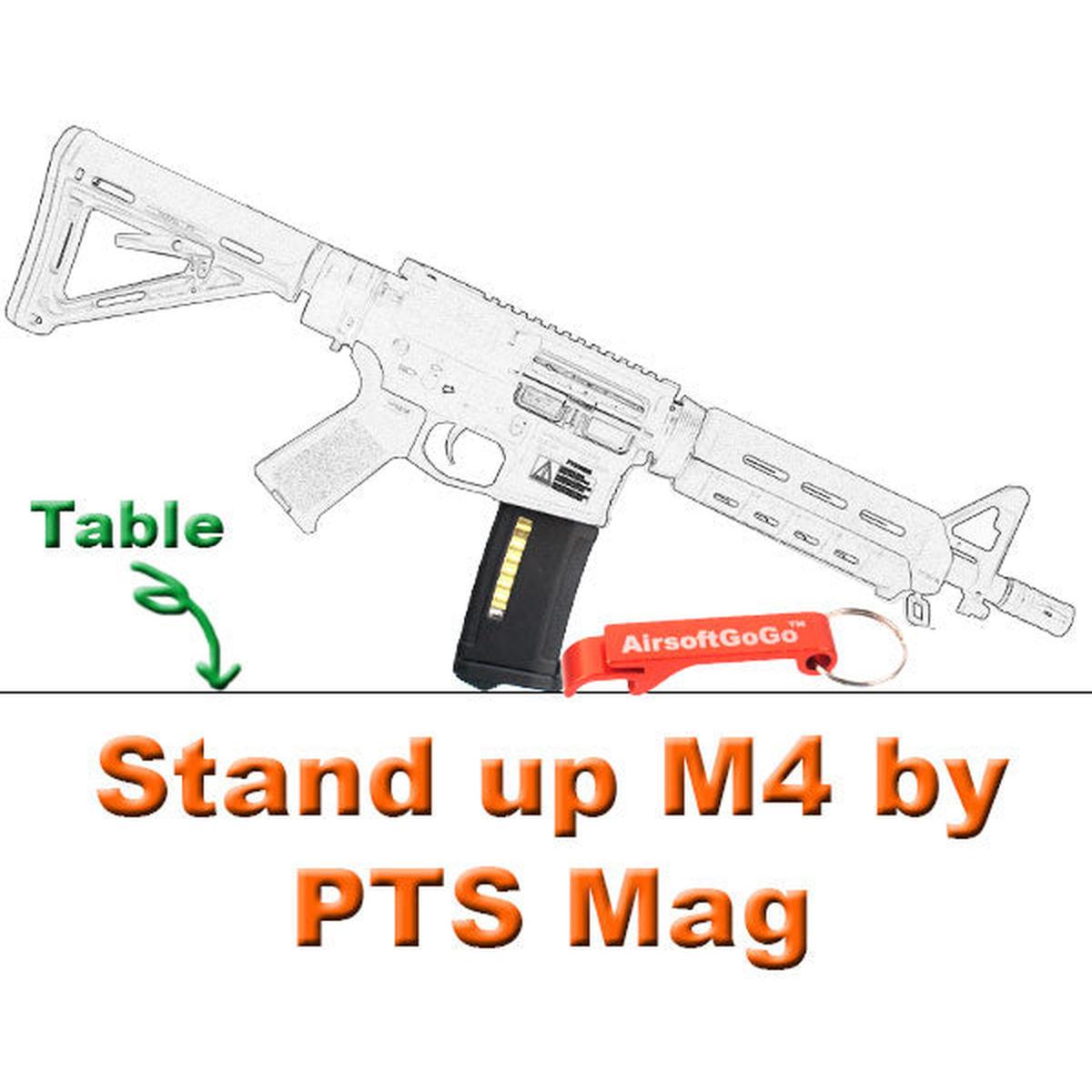 M4シリーズ電動ガン用PTS EPM 150連マガジン （黒）-AIRSOFT GOGO エアガン・サバゲー用品通販