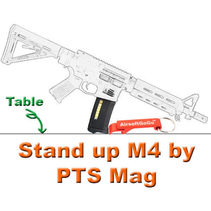 M4シリーズ電動ガン用PTS EPM 150連マガジン （黒）-AIRSOFT GOGO エアガン・サバゲー用品通販