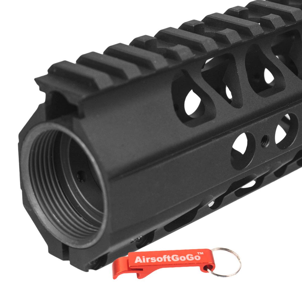 M4・SR・416シリーズ用13.2インチ 黒龍歯 ワイヤーカッターレールシステム-AIRSOFT GOGO エアガン・サバゲー用品通販