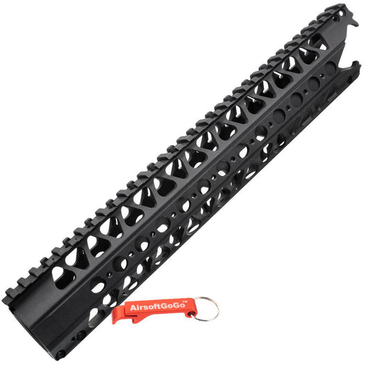 M4・SR・416シリーズ用13.2インチ 黒龍歯 ワイヤーカッターレールシステム-AIRSOFT GOGO エアガン・サバゲー用品通販