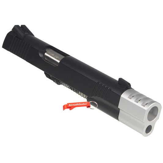 マルイ 1911/ Army R27 R28 R30 用 メタルスライドセット コンペンセイター付 (ブラック)-AIRSOFT GOGO エアガン・サバゲー用品通販