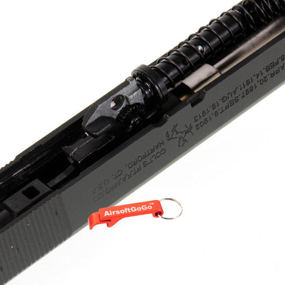 マルイ 1911 GBB 用 スライドセット コンペンセイター付 (ブラック & シルバー)-AIRSOFT GOGO エアガン・サバゲー用品通販