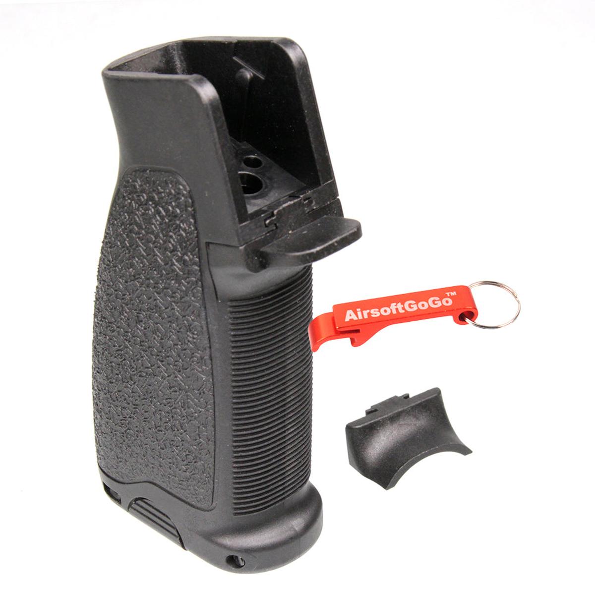 マルイ 電動ガンM4用 BATTLEAXE 狭角タイプ1 グリップ モーターベース付き (ブラック)-AIRSOFT GOGO エアガン・サバゲー用品通販