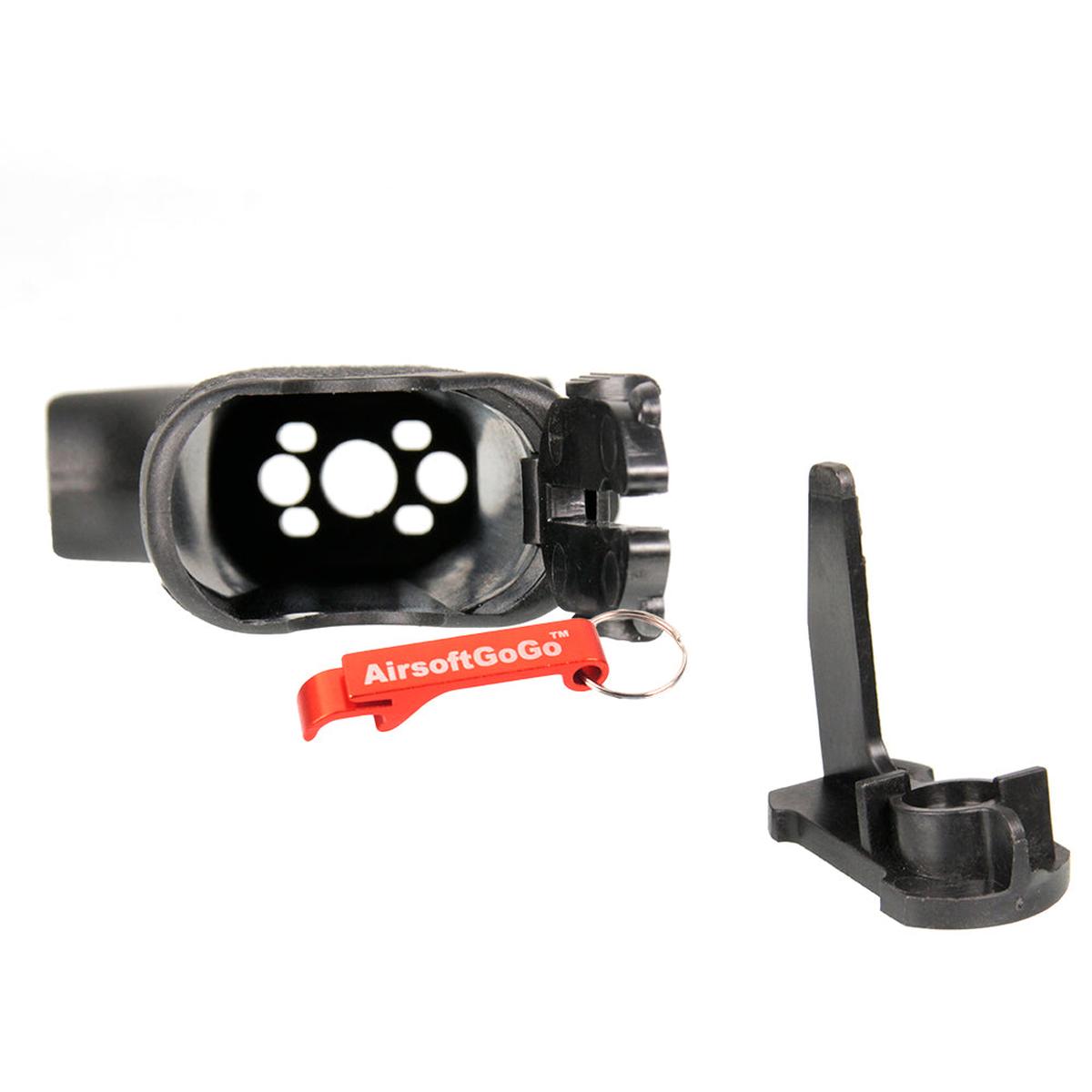 マルイ 電動ガンM4用 BATTLEAXE 狭角タイプ2 グリップ モーターベース付き (ブラック)-AIRSOFT GOGO エアガン・サバゲー用品通販