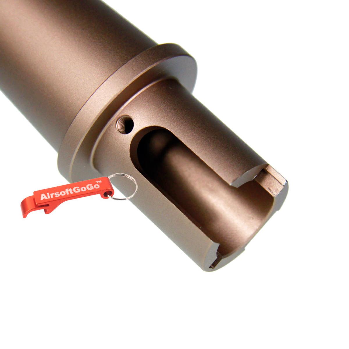 マルイ 電動ガンM4/M16専用のカスタム マルチレングス アウターバレル 砂色 (サイズ：80/177/125/75mm)-AIRSOFT GOGO エアガン・サバゲー用品通販