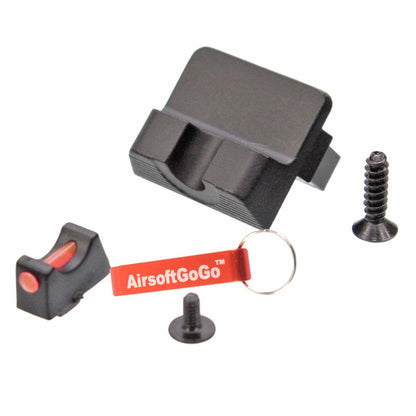 マルイ G17ガスブローバック用カスタムスライドSタイプ (ブラック・銀 バレル)-AIRSOFT GOGO エアガン・サバゲー用品通販