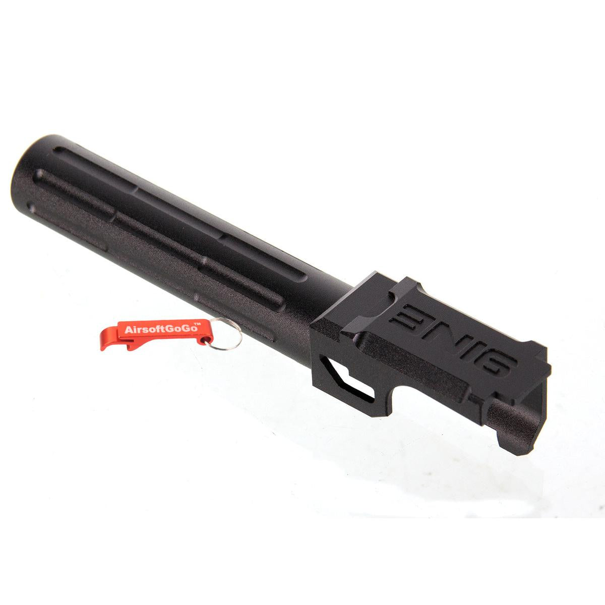 マルイ ガスブローバック G19用 5KU 9INE フルート 14mm逆ネジアウターバレル (ブラック)-AIRSOFT GOGO エアガン・サバゲー用品通販