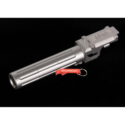 マルイ ガスブローバック G19用 5KU 9INE フルート 14mm逆ネジアウターバレル (シルバー)-AIRSOFT GOGO エアガン・サバゲー用品通販