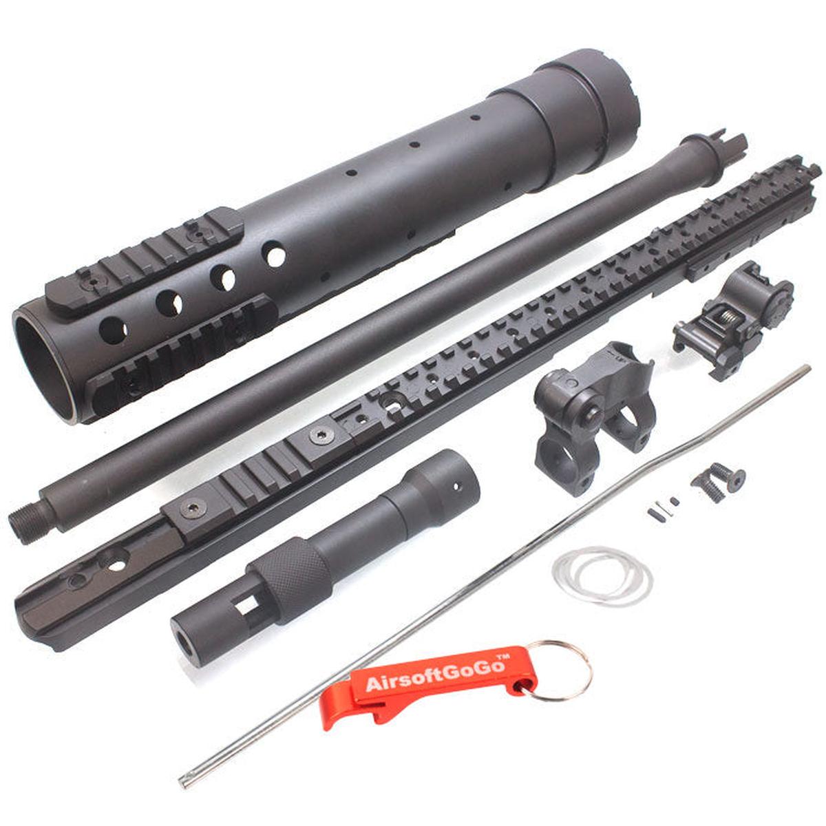 マルイ、G&P、Cybergun、Classic Army M4 / M16 / AR15 / AR16 / SR16 / SR25 / HK416 / HK417 電動ガン用チューブラー・ハンドガードRISキットセット-AIRSOFT GOGO エアガン・サバゲー用品通販