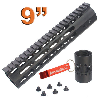 マルイ G&P M4 / M16 / SR16 / SR25 シリーズ 電動ガン用CNC アルミニウム 9"Keymodレールハンドガード-AIRSOFT GOGO エアガン・サバゲー用品通販