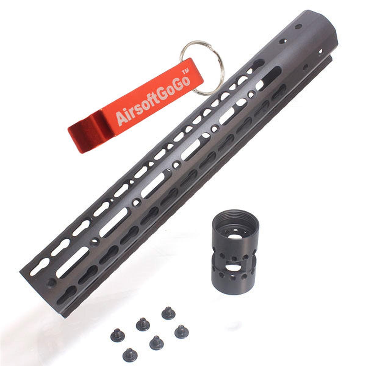 マルイ G&P M4 / M16 / SR16 / SR25 シリーズ電動ガン用CNC アルミニウム 12"Keymodレールハンドガード-AIRSOFT GOGO エアガン・サバゲー用品通販