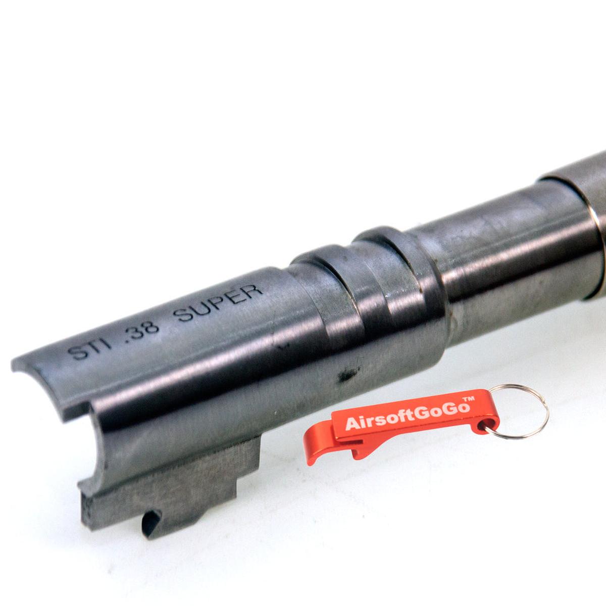 マルイ ハイキャパ5.1用カスタム ステンレス鋼製アウターバレル & 銅製コンペンセイターセット (ゴールド)-AIRSOFT GOGO エアガン・サバゲー用品通販